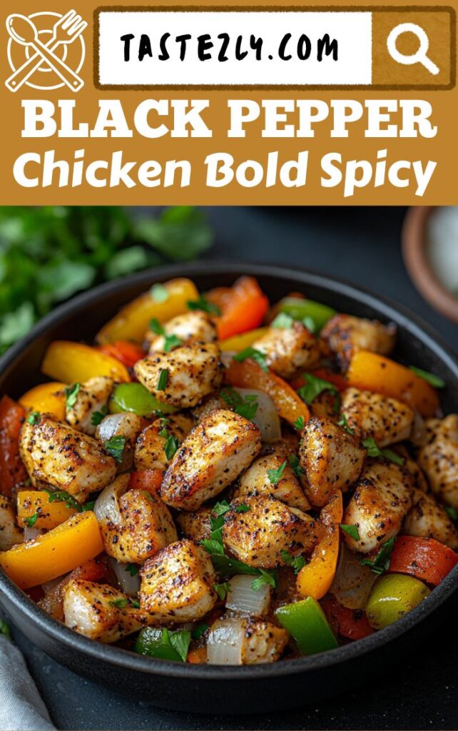 Black Pepper Chicken Bold Spicy & Full of Flavor
