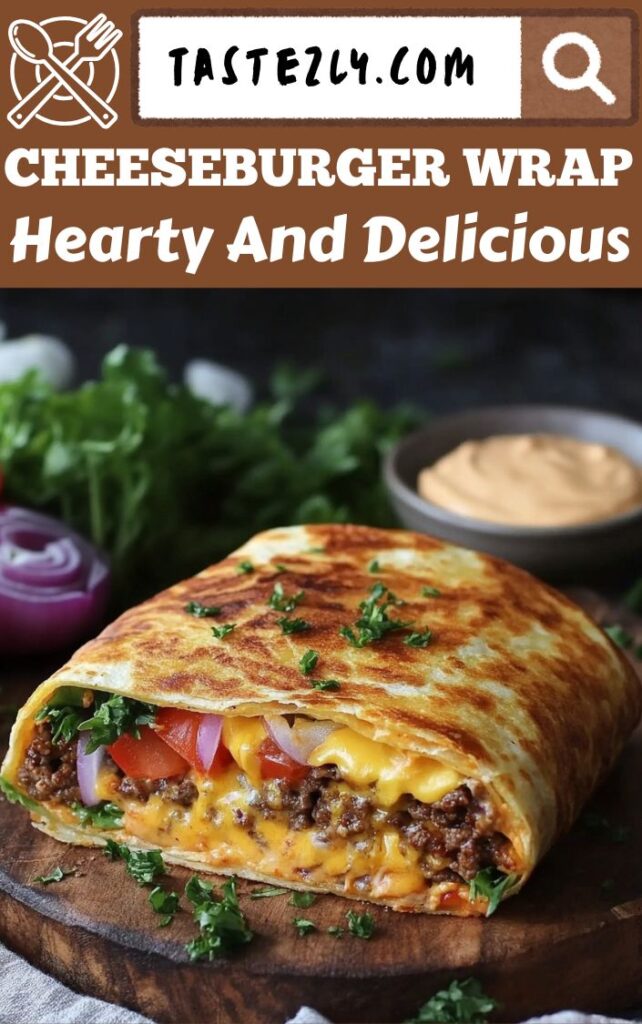Cheesy Cheeseburger Wrap Simple Hearty And Delicious