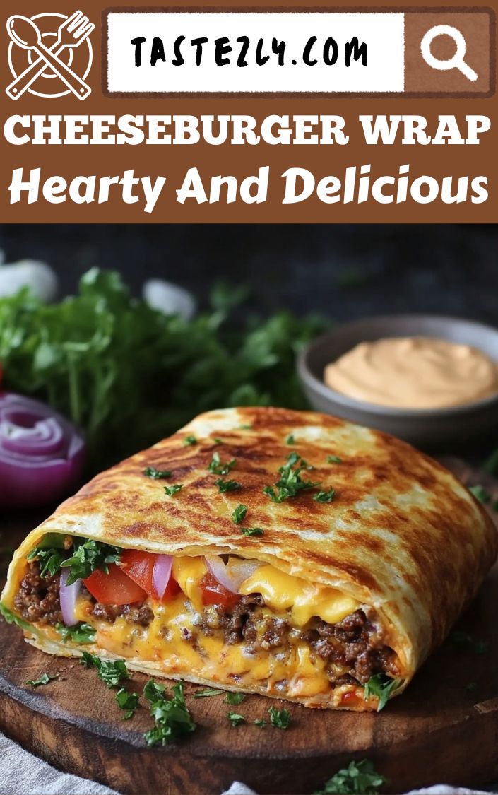 Cheesy Cheeseburger Wrap Simple Hearty And Delicious