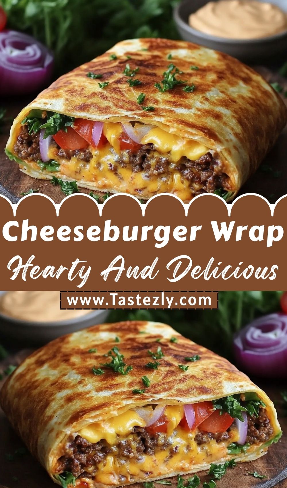 Cheesy Cheeseburger Wrap Simple Hearty And Delicious