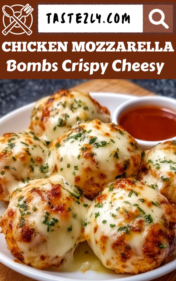 Chicken Mozzarella Bombs Crispy Outside Cheesy Inside