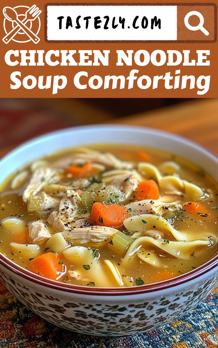 Classic Chicken Noodle Soup Warm Comforting And Homemade