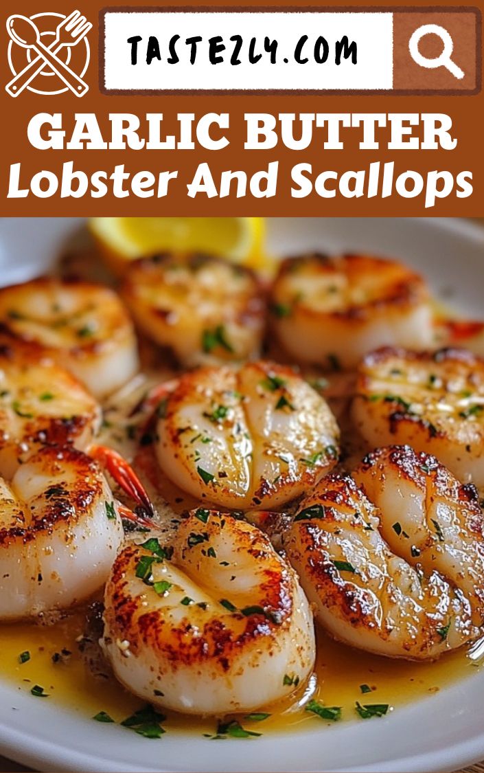 Classic Garlic Butter Lobster And Scallops Rich Savory And Satisfying