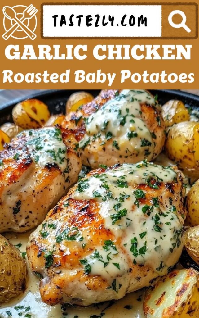 Creamy Garlic Chicken With Roasted Baby Potatoes Simple And Flavorful