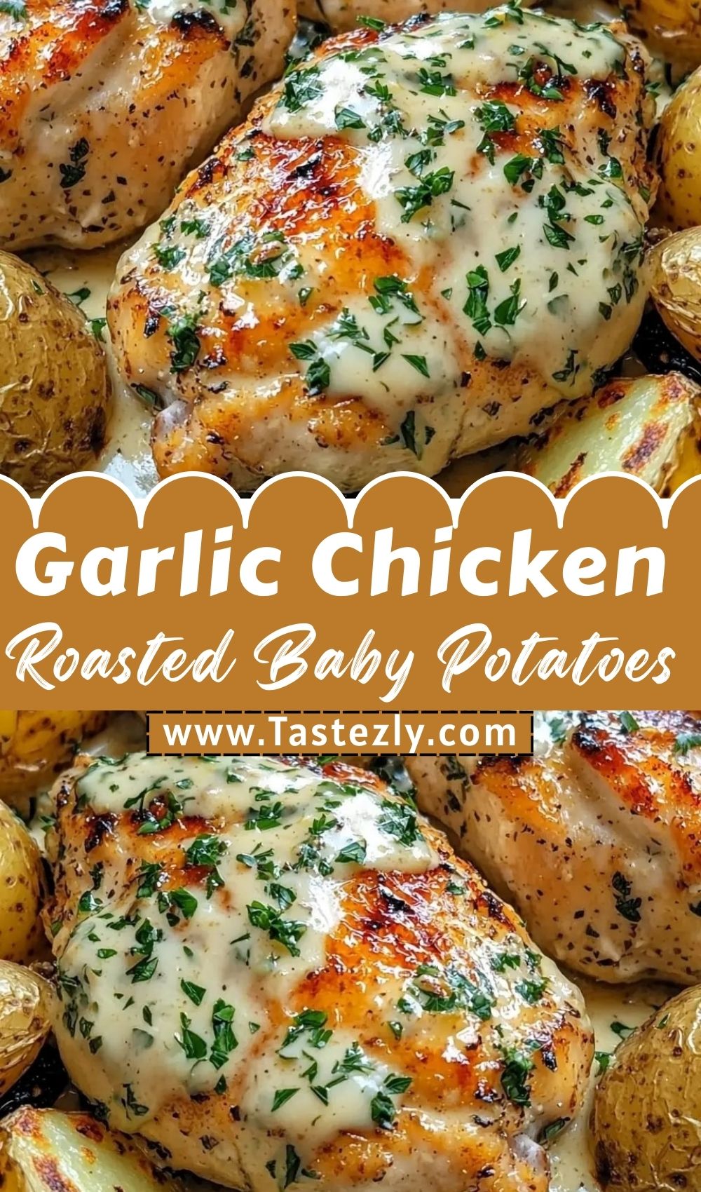 Creamy Garlic Chicken With Roasted Baby Potatoes Simple And Flavorful
