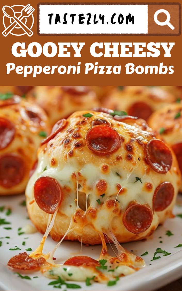 Gooey Cheesy Pepperoni Pizza Bombs Recipe