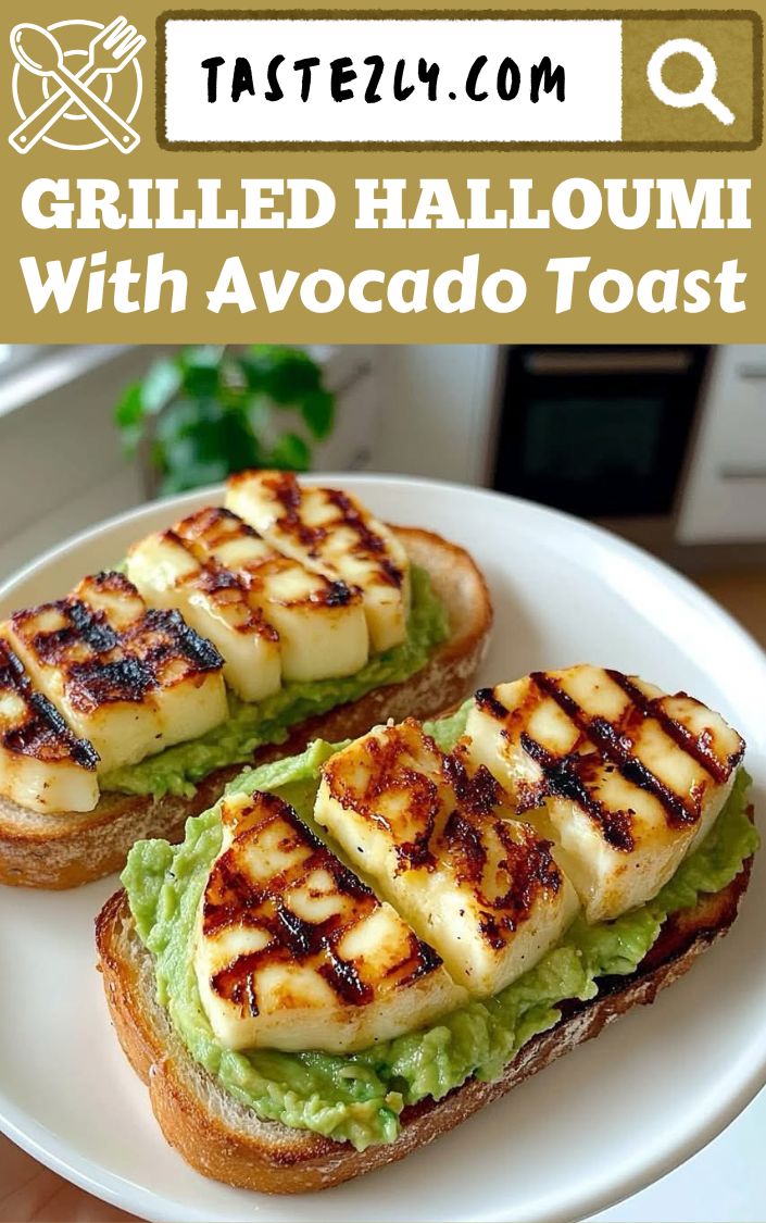 Grilled Halloumi With Avocado Toast Simple Fresh And Flavorful