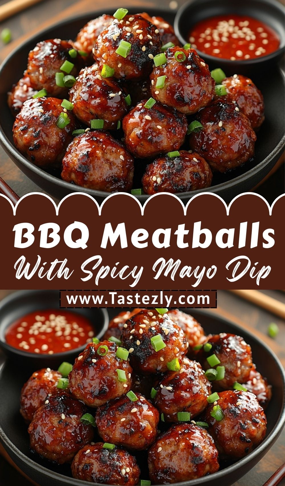 Korean BBQ Meatballs With Spicy Mayo Dip Sweet Smoky & Addictive